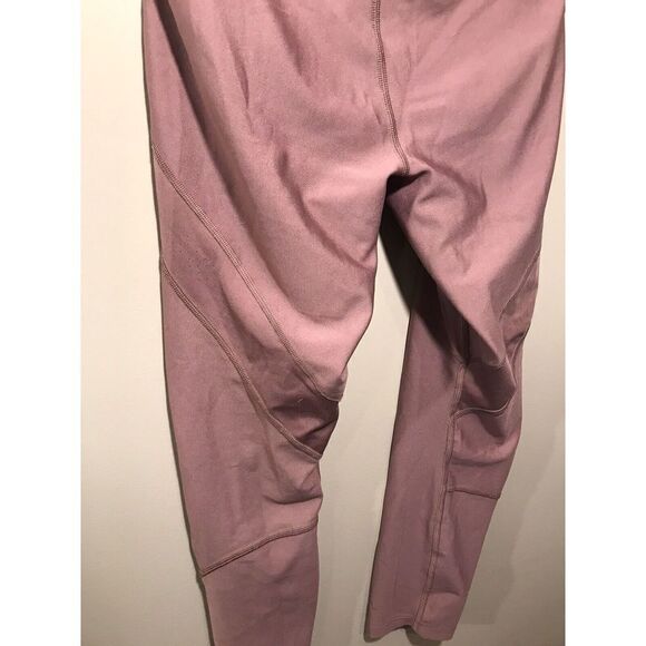 Under Armour Compression Heat Gear Leggings Pants Medium High Rise Mauve Pink - Picture 6 of 7